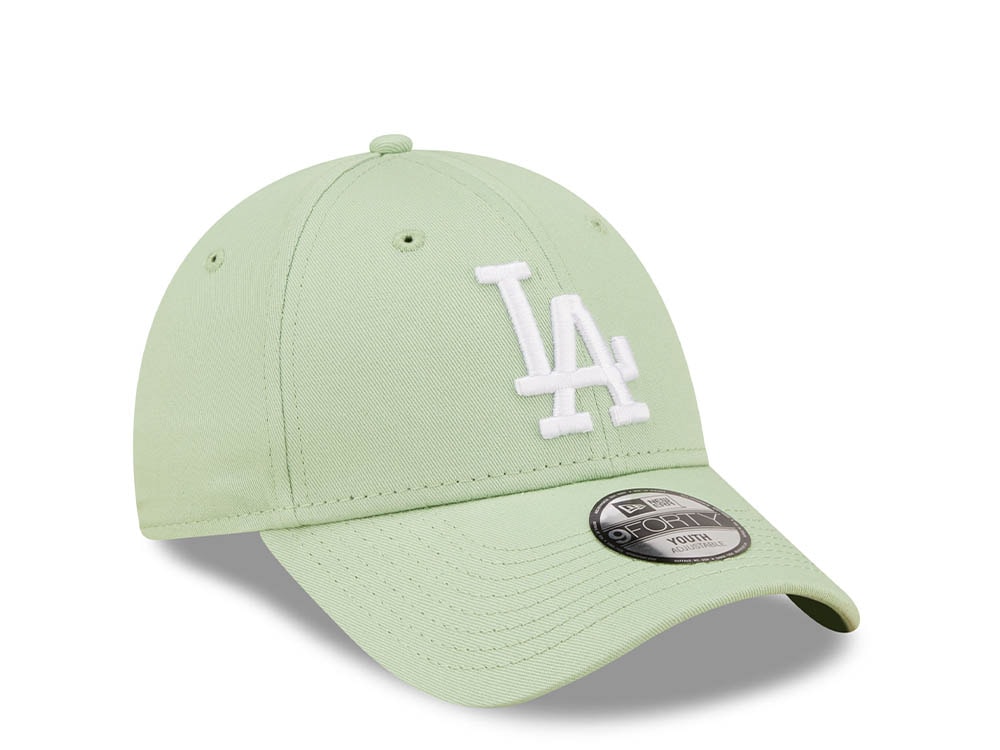 New Era Los Angeles Dodgers League Essential Green Kids Edition 9Fifty Strapback Casquette