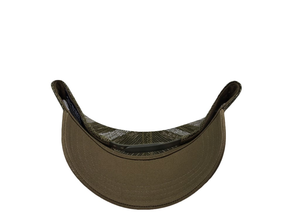 Von Dutch Script Olive Trucker Snapback Casquette