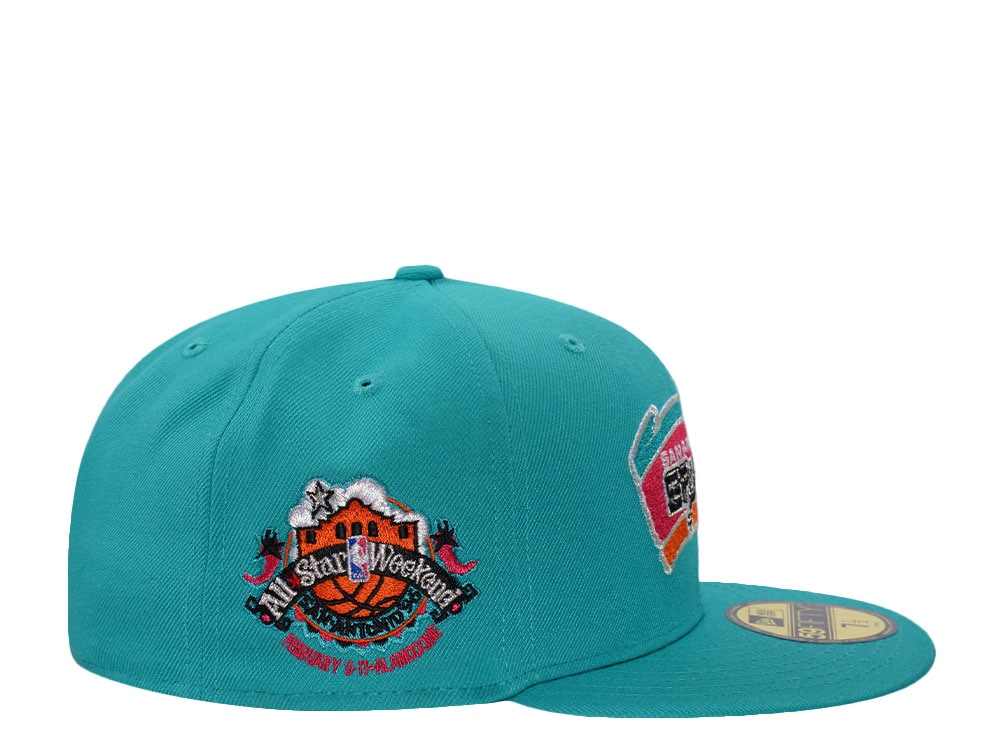New Era San Antonio Spurs All Star Weekend Teal Prime Edition 59Fifty Fitted Casquette