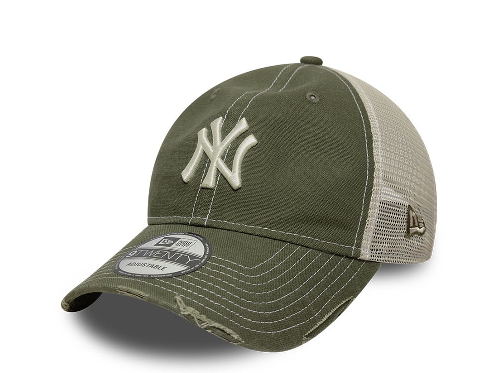 New Era New York Yankees Cotton Canvas 9Twenty Trucker Snapback Casquette