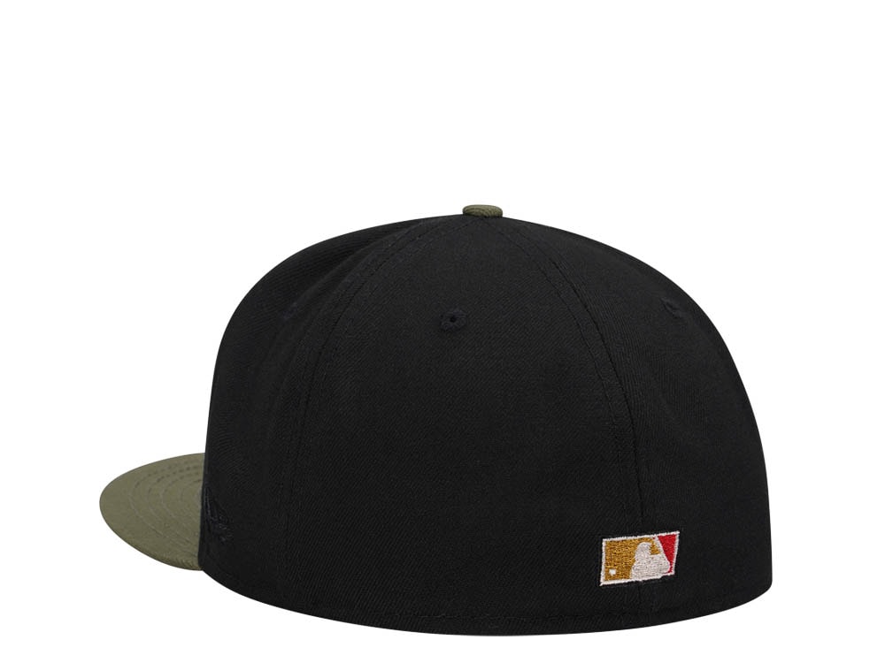 New Era Cincinnati Reds 150th Anniversary Black Olive Two Tone Edition 59Fifty Fitted Casquette