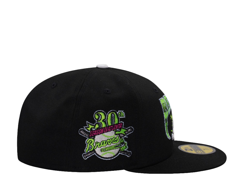New Era Atlanta Braves 30th Anniversary Black Prime Edition 59Fifty Fitted Casquette