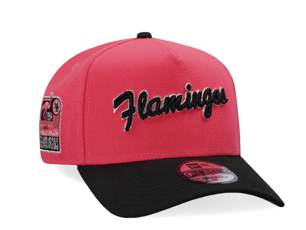 New Era Miami Beach Flamingos 1954 Two Tone Edition 9Forty A Frame Snapback Casquette