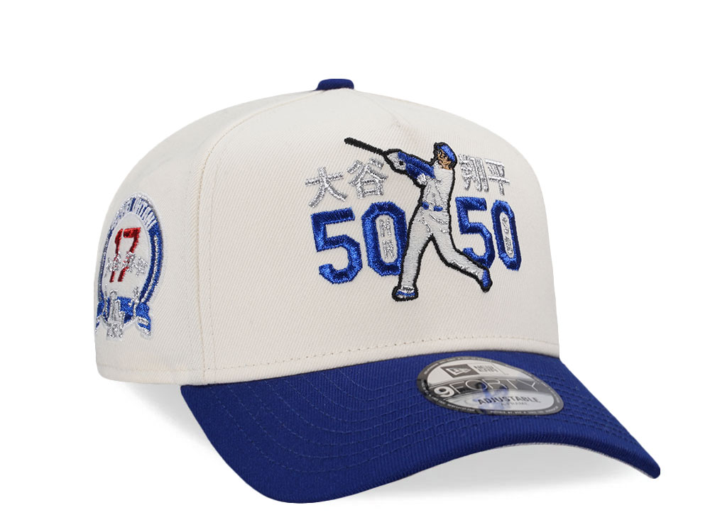 New Era Los Angeles Dodgers Ohtani 50 50 Season Chrome Two Tone Edition 9Forty A Frame Snapback Casquette