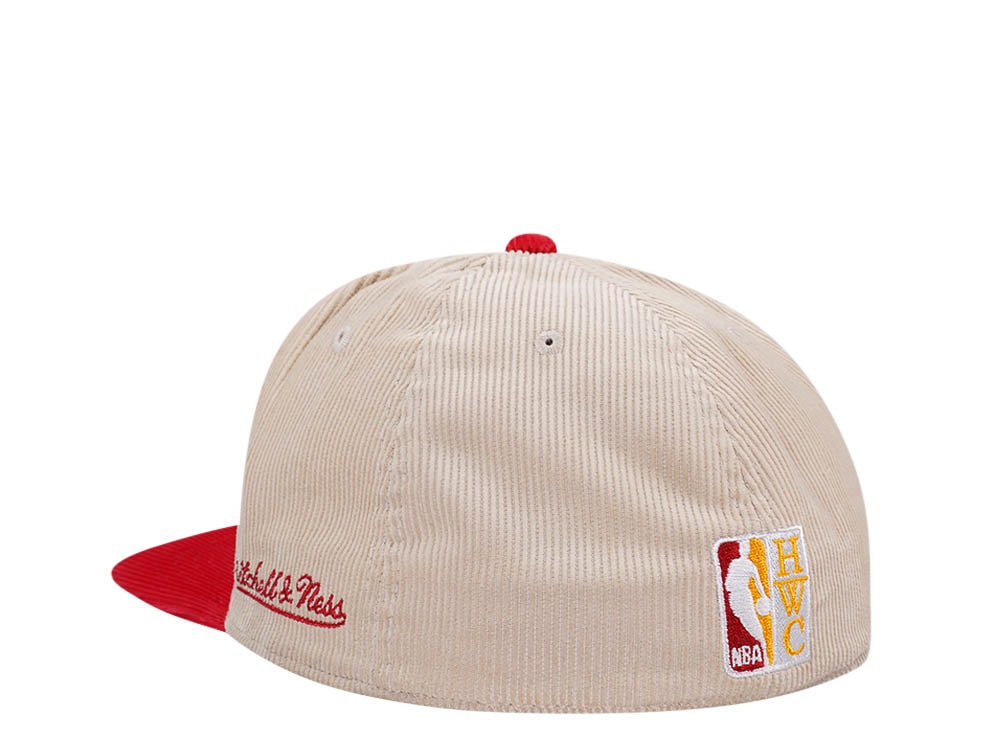 Mitchell & Ness Houston Rockets All Star 1989 Two Tone Hardwood Classic Cord Edition Dynasty Fitted Casquette