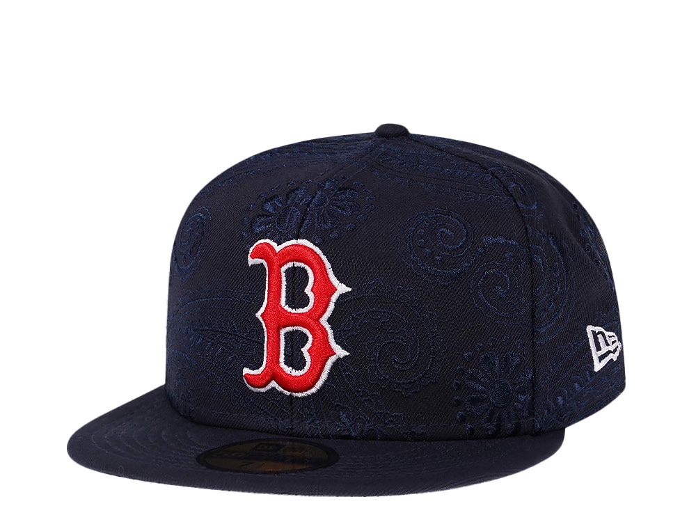 New Era Boston Red Sox Navy MLB Swirl 59Fifty Fitted Casquette