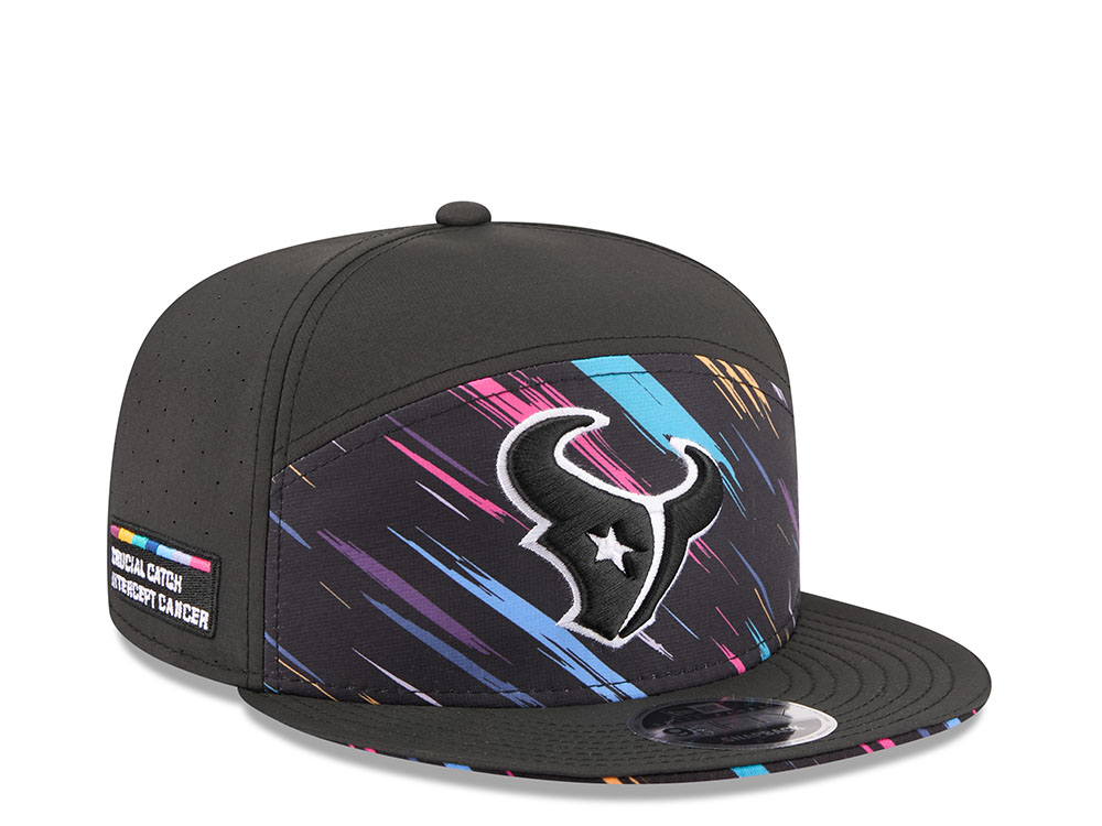 New Era Houston Texans Crucial Catch 2026 Black Edition 9Fifty Split Panel Snapback Casquette