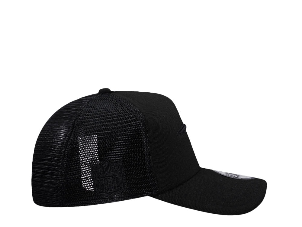 New Era New England Patriots Black Foam Trucker 9Forty A Frame Snapback Casquette