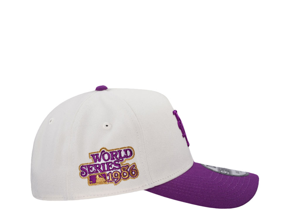 New Era New York Mets World Series 1986 Chrome Two Tone Edition 9Forty A Frame Snapback Casquette
