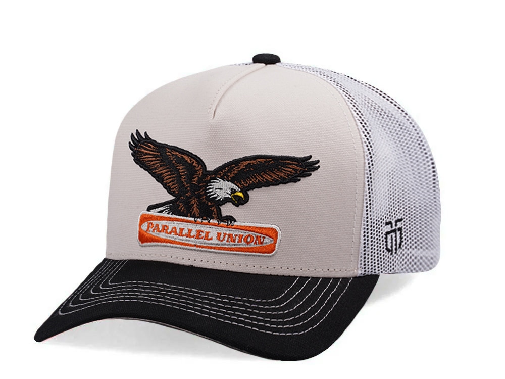 Parallel Union Eagle Patch White Edition Trucker Snapback Casquette
