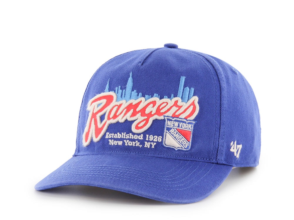47Brand New York Rangers Royal Blue Charlton Edition Hitch Snapback Casquette