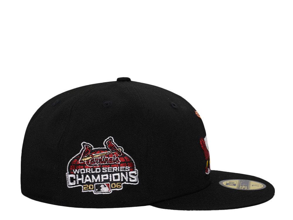New Era St. Louis Cardinals World Series Champions 2006 Black Prime Edition 59Fifty Fitted Casquette