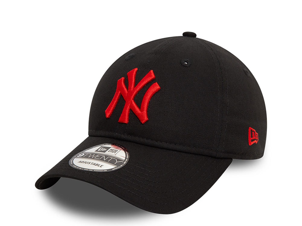 New Era New York Yankees Essential League Black And Red 9Twenty Strapback Casquette