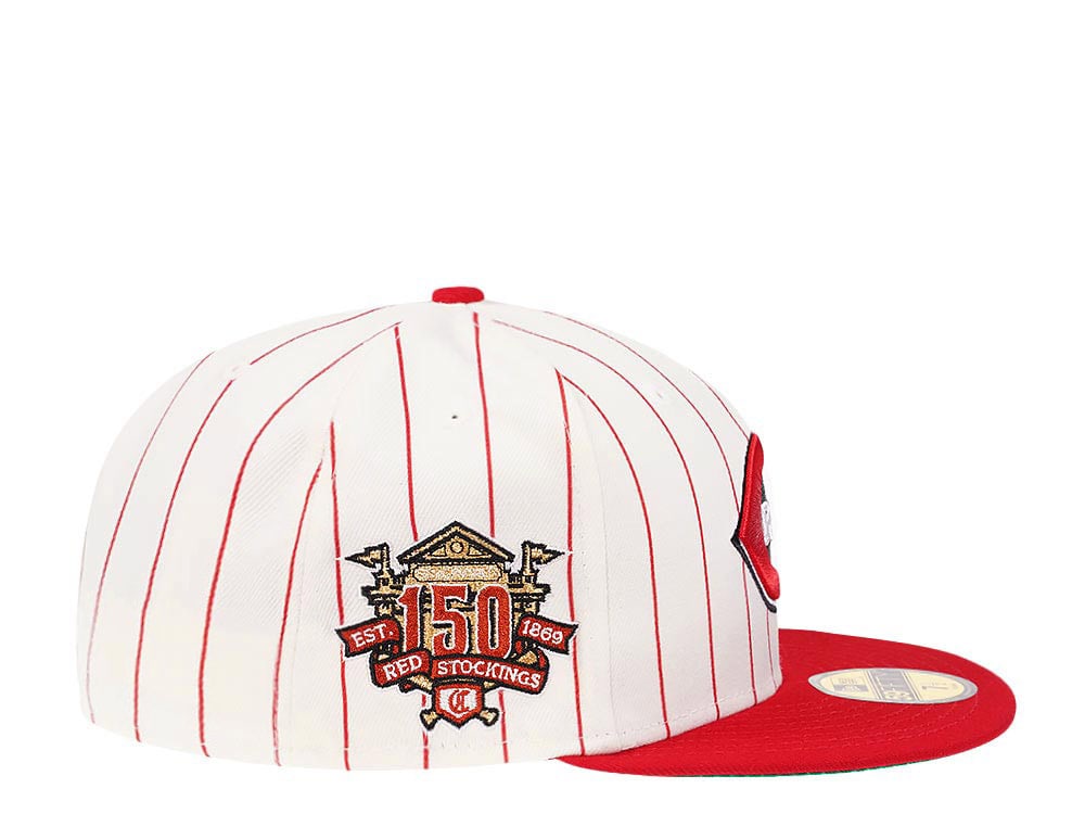 New Era Cincinnati Reds 150th Anniversary Pinstripe Heroes Elite Edition 59Fifty Fitted Casquette