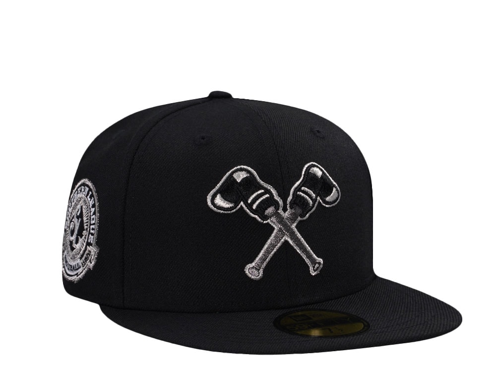New Era Montgomery Gray Sox Southern League Black Prime Wool Edition 59Fifty Fitted Casquette