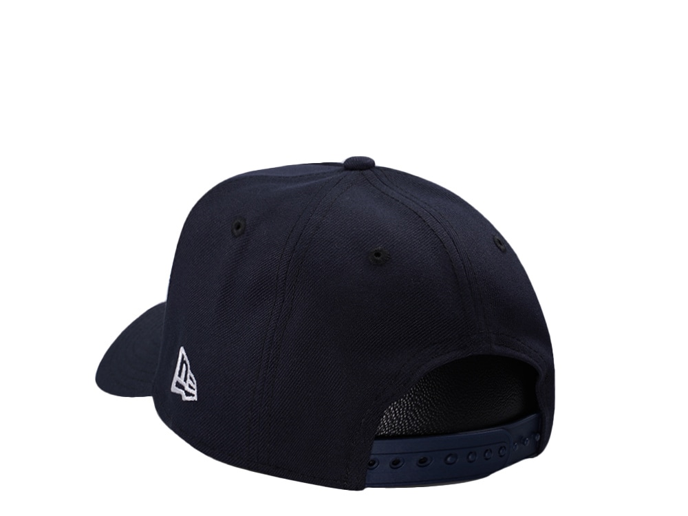 New Era New York Yankees Micro Script Navy Prime Edition 9Forty A Frame Snapback Casquette