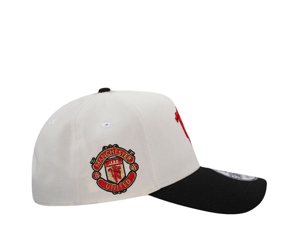 New Era Manchester United Fc Chrome Two Tone Edition 9Forty A Frame Snapback Casquette