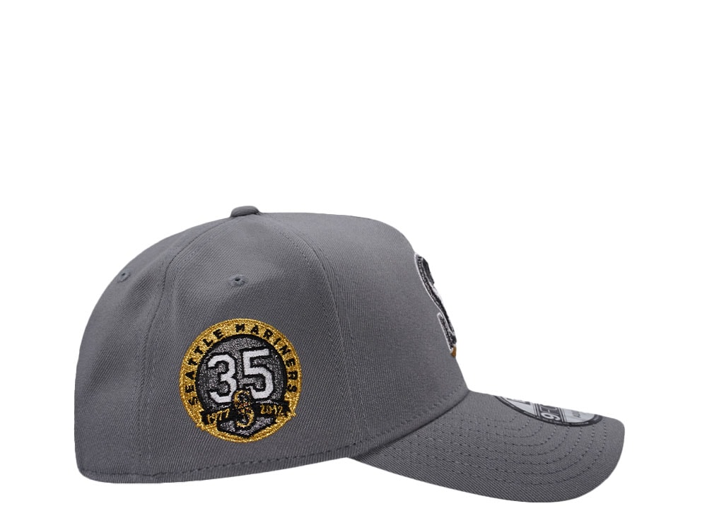New Era Seattle Mariners 35th Anniversary Gray Edition A Frame 9Forty Snapback Casquette