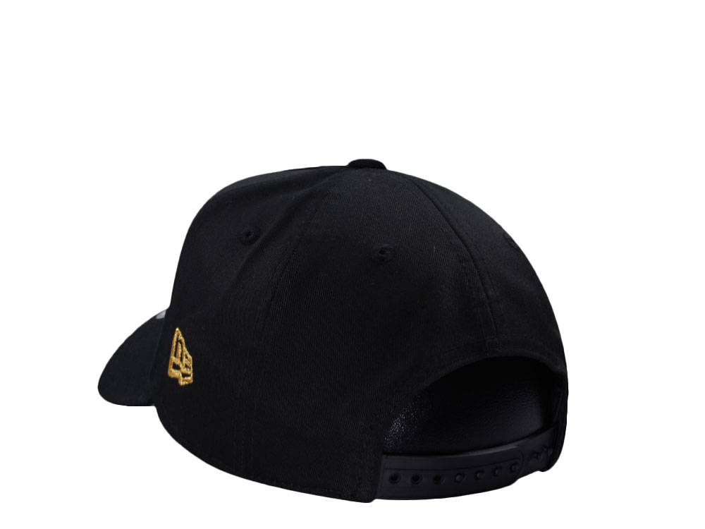 New Era Kansas City Chiefs Black Gold Edition 9Forty A Frame Snapback Casquette