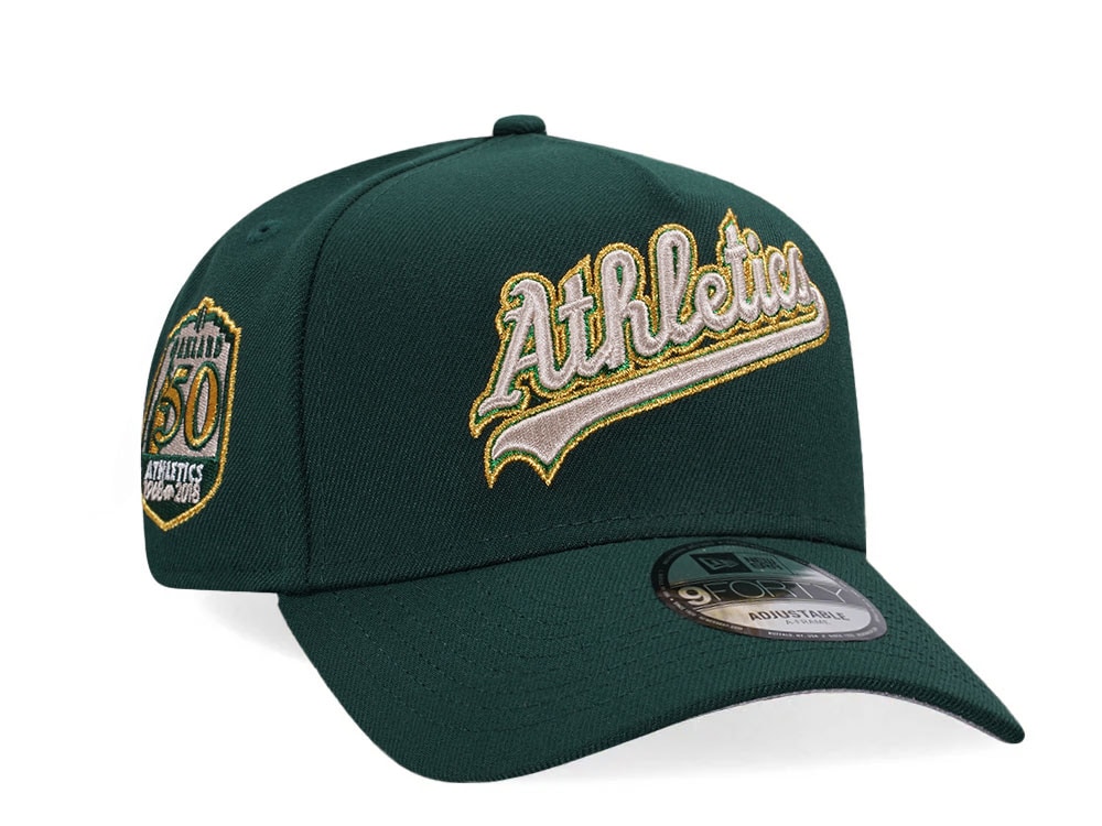 New Era Oakland Athletics 50th Anniversary Gold Edition 9Forty A Frame Snapback Casquette