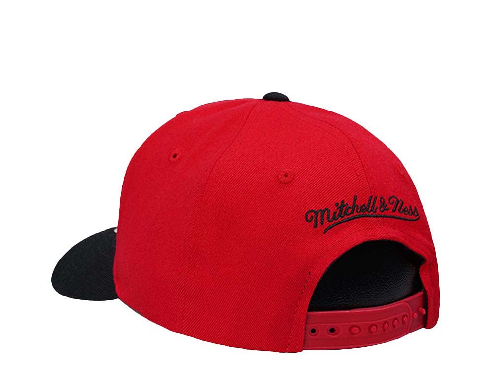 Mitchell & Ness Portland Trail Blazers Team Two Tone 2.0 Hardwood Classic Red Flex Snapback Casquette