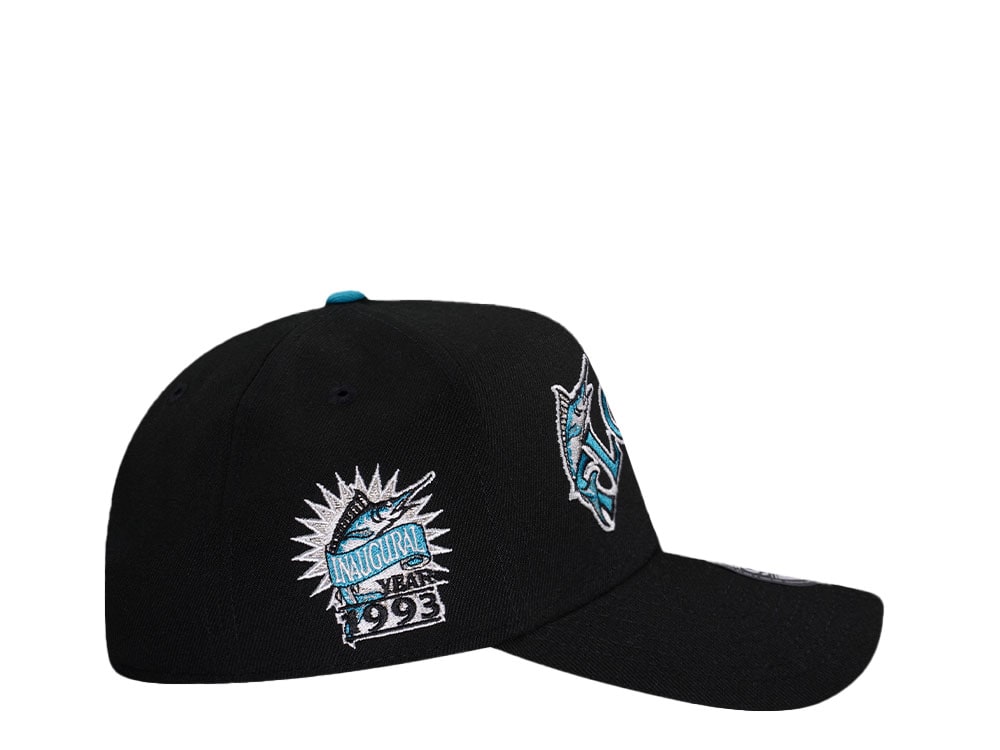 New Era Florida Marlins Inaugural Year 1993 Black Classic Edition 9Forty A Frame Snapback Casquette