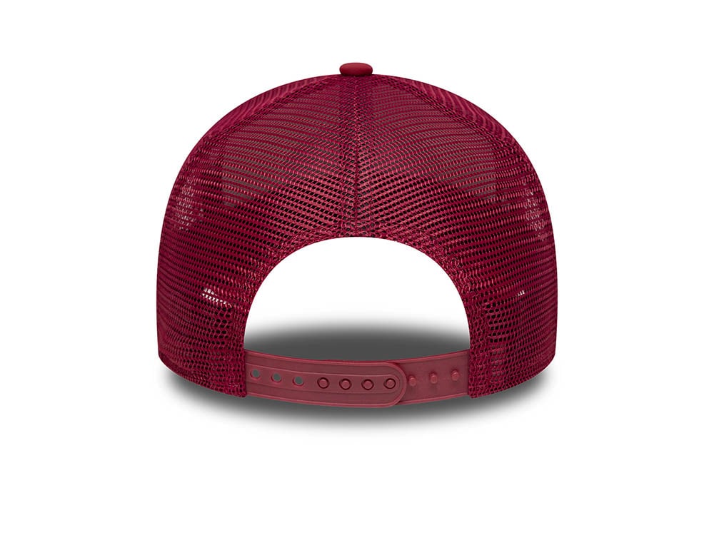 New Era Oval Foam Patch Cherry 9Forty A Frame Trucker Snapback Casquette