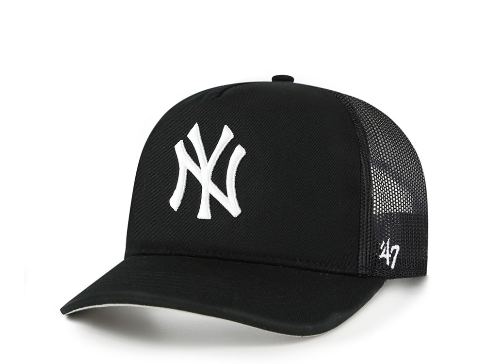 47Brand New York Yankees Black Trucker Hitch Snapback Casquette
