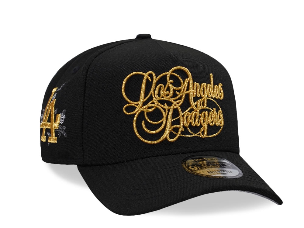 New Era Los Angeles Dodgers Black Gold Prime Edition 9Forty A Frame Snapback Casquette
