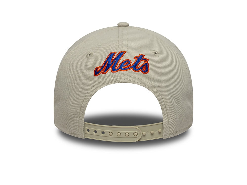 New Era New York Mets Outline Script Stone Edition 9Forty A Frame Snapback Casquette