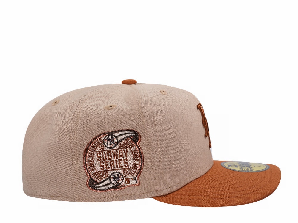 New Era New York Mets Subway Series Pumpkin Spice Edition Pre Curved 59Fifty Fitted Casquette