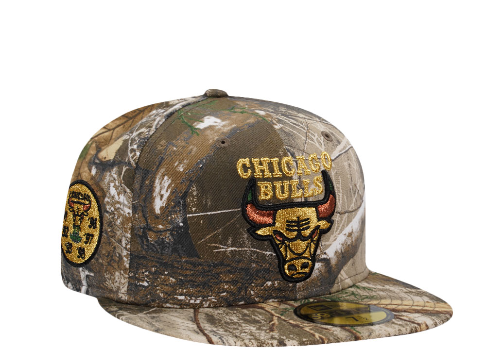 New Era Chicago Bulls 6 x Champions Prime Realtree Edition 59Fifty Fitted Casquette