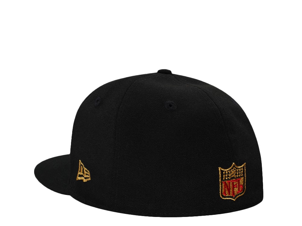 New Era Atlanta Falcons 25th Anniversary Metallic Black Prime Edition 59Fifty Fitted Casquette
