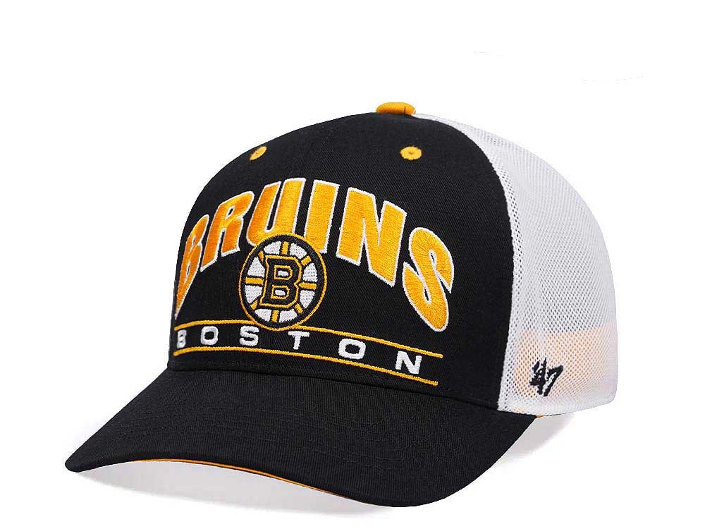47Brand Boston Bruins Classic DP Top Corner Trucker Snapback Casquette