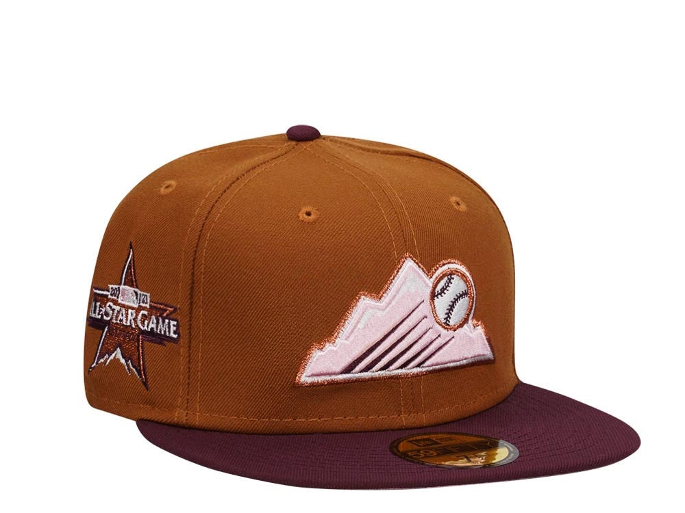 New Era Colorado Rockies All Star Game 2021 Peanut Butter Glace Two Tone Edition 59Fifty Fitted Casquette