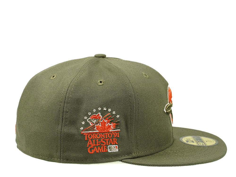 New Era Toronto Blue Jays All Star Game 1991 Olive Edition 59Fifty Fitted Casquette