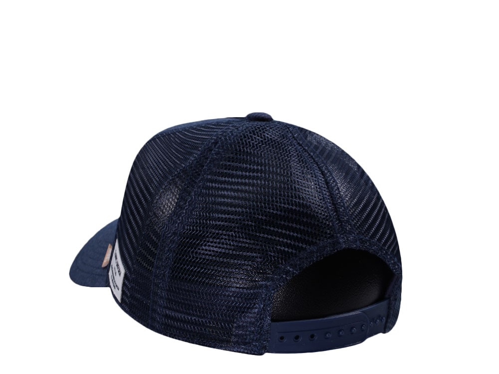Djinns Glencheck Navy Trucker Snapback Casquette
