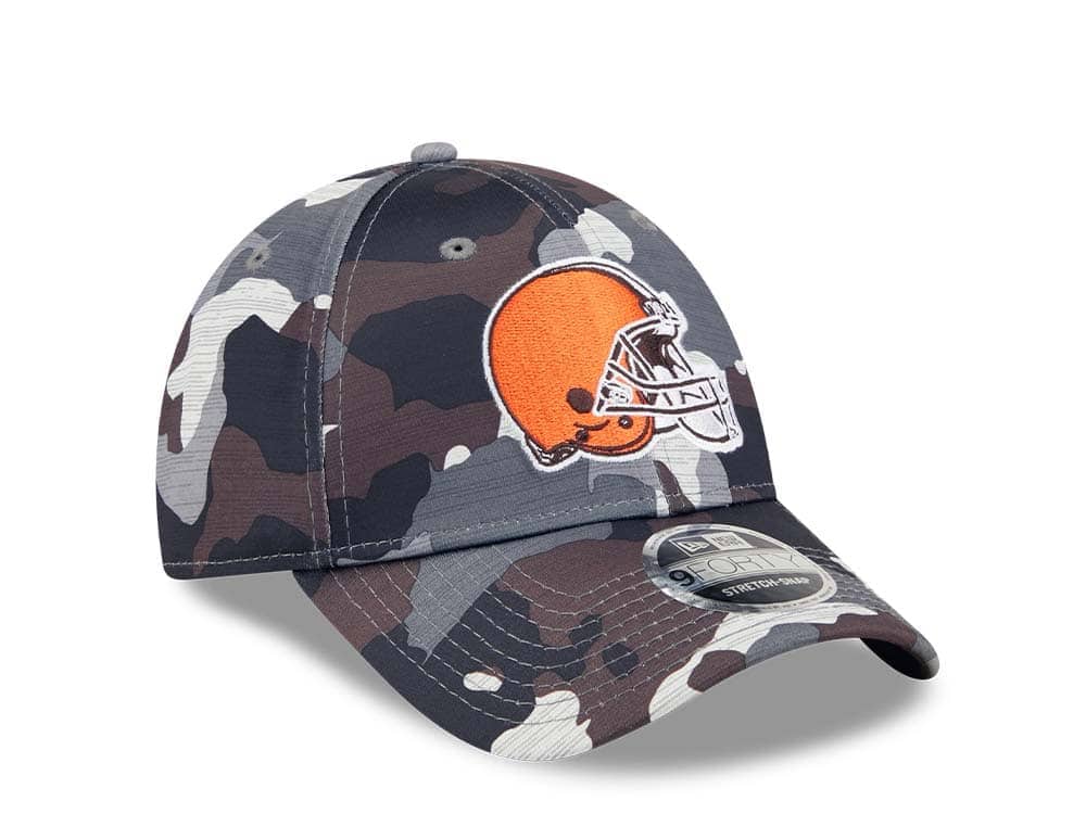 New Era Cleveland Browns NFL Training Camp 22 Camo 9Forty Stretch Snapback Casquette