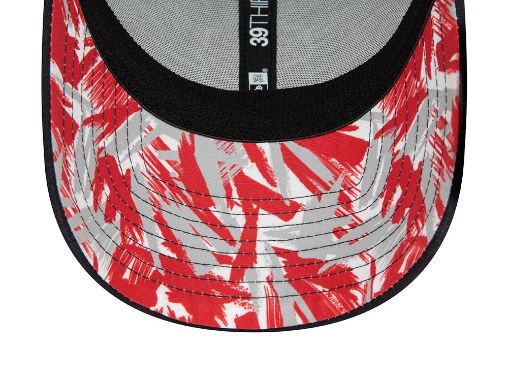 New Era England Rugby Black Undervisor Print Edition 39Thirty Stretch Trucker Casquette