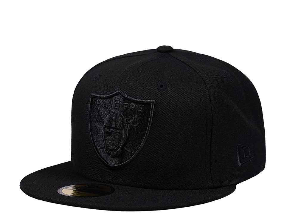 New Era Las Vegas Raiders Black on Black Edition 59Fifty Fitted Casquette