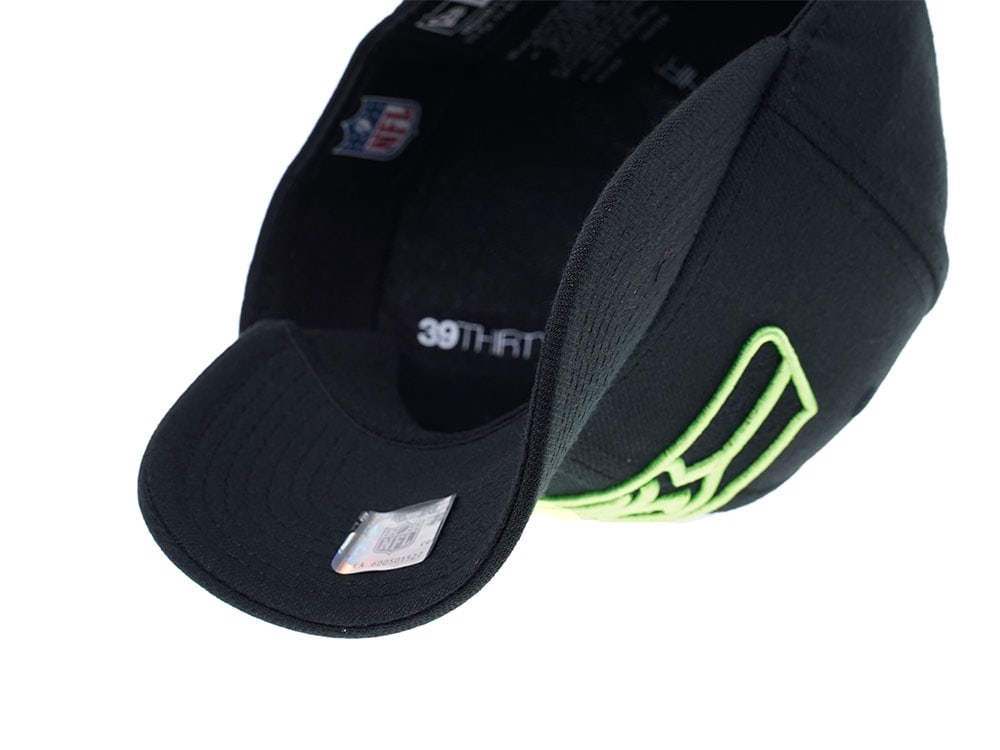 New Era Seattle Seahawks Curved Black Editon 39Thirty Stretch Casquette