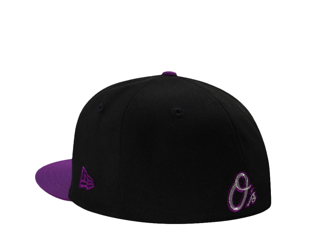 New Era Baltimore Orioles 30th Anniversary Metallic Plum Two Tone Edition 59Fifty Fitted Casquette