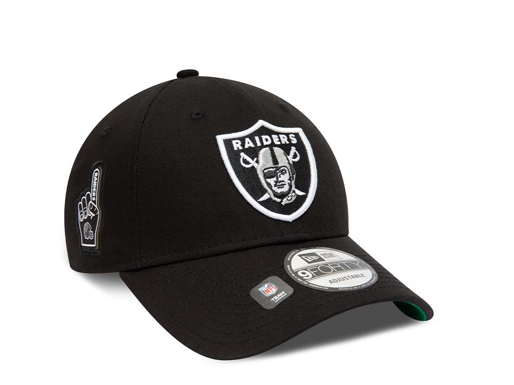 New Era Las Vegas Raiders Team Side Patch 9Forty Strapback Casquette