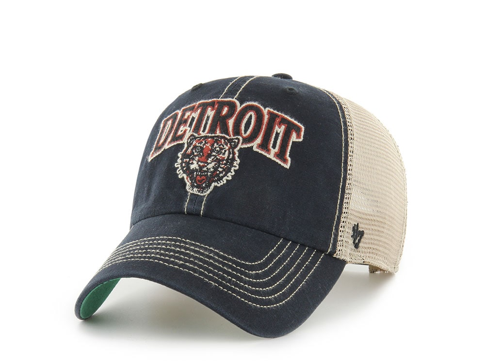 47Brand Detroit Tigers Cooperstown Vintage Black Edition Trucker Clean Up Snapback Casquette