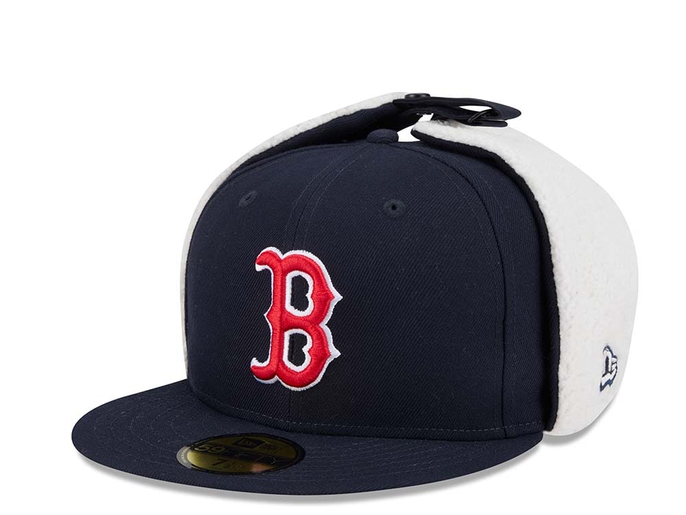 New Era Boston Red Sox Classic Navy 59Fifty Dogear Fitted Casquette