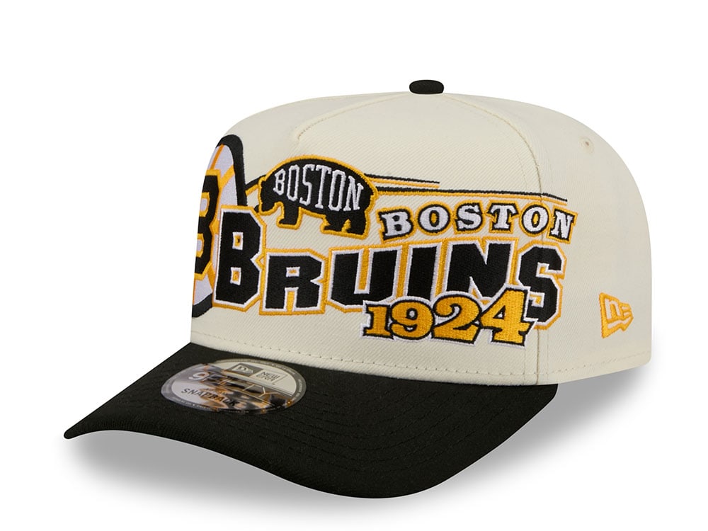 New Era Boston Bruins Classic Logo Two Tone Edition 9Fifty A Frame Snapback Casquette