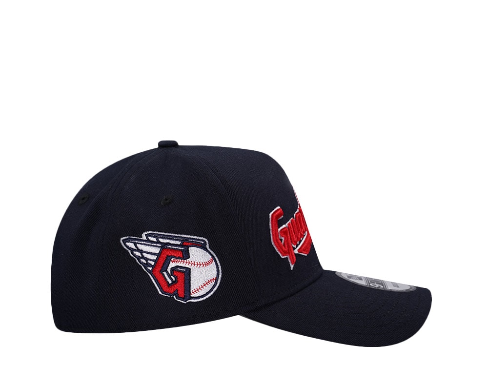 New Era Cleveland Guardians Navy Classic 9Forty A Frame Snapback Casquette