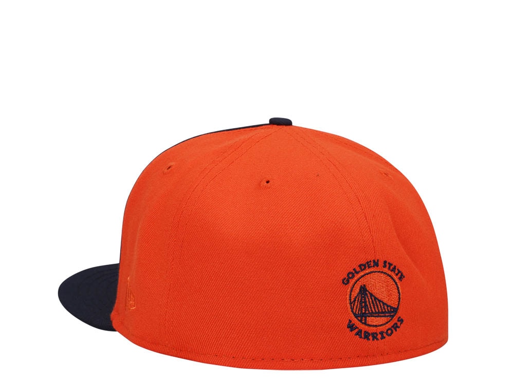 New Era Golden State Warriors Chrome Black Orange Two Tone Edition 59Fifty Fitted Casquette