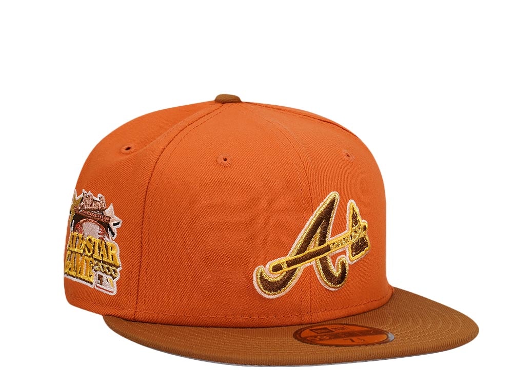 New Era Atlanta Braves All Star Game 2000 Golden Rust Two Tone Edition 59Fifty Fitted Casquette