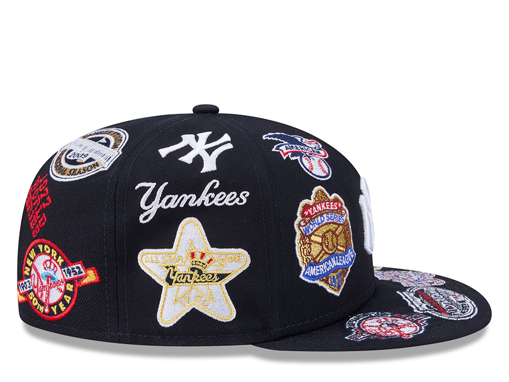 New Era New York Yankees All Over Navy Edition 59Fifty Fitted Casquette